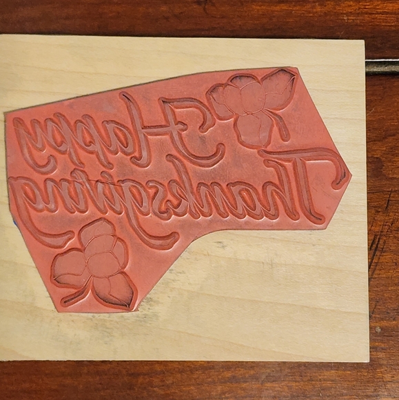 8 Thanksgiving Rubber Stamps - Picture 5 of 11